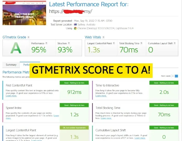 gtmetrix tuning technique