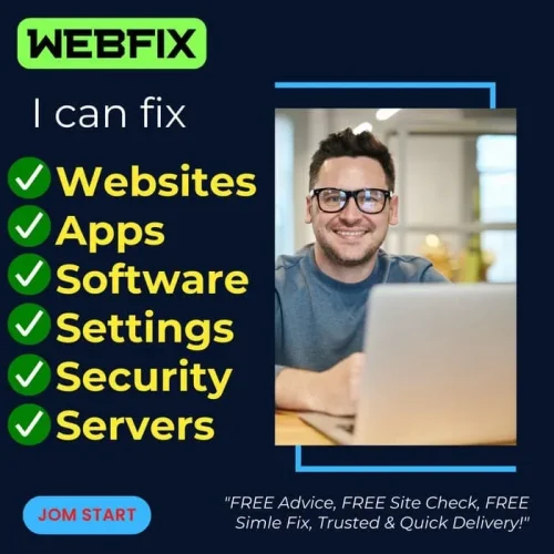 cara baiki masalah website dan hosting